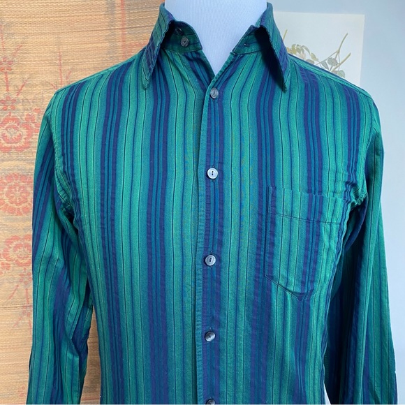 Dolce & Gabbana Striped Button Down Shirt Made In Italy - Picture 2 of 15